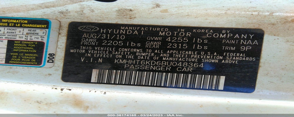 KMHHT6KD6BU048364 2011 HYUNDAI GENESIS COUPE photo no. 9