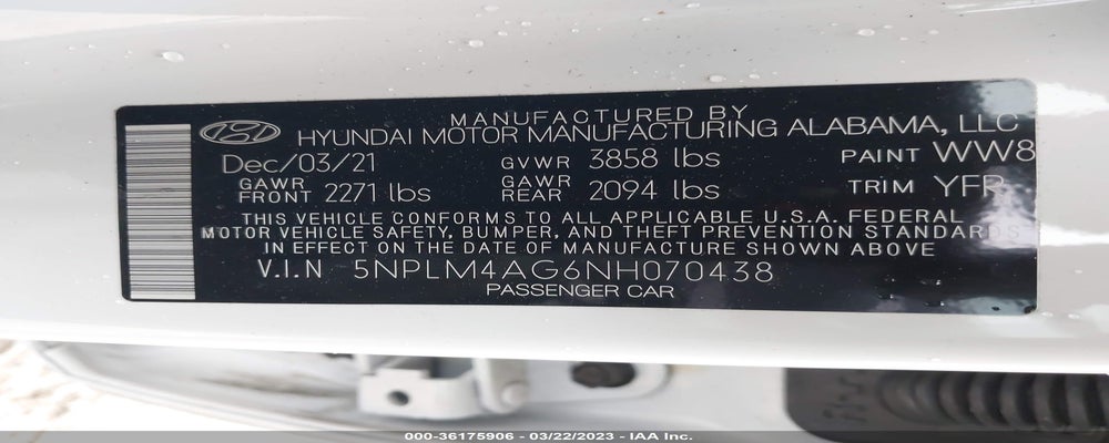5NPLM4AG6NH070438 2022 HYUNDAI ELANTRA photo no. 9