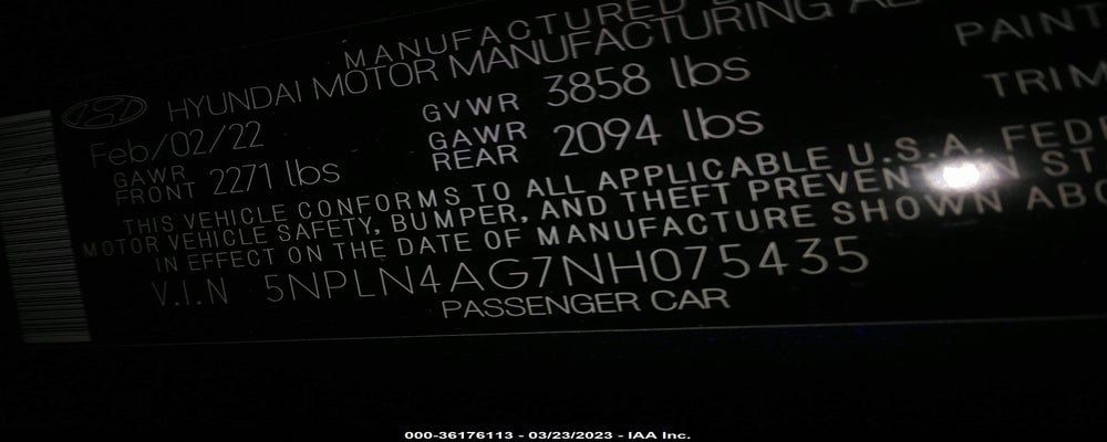 5NPLN4AG7NH075435 2022 HYUNDAI ELANTRA photo no. 9