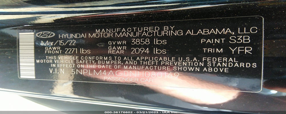 5NPLM4AG0NH080169 2022 HYUNDAI ELANTRA photo no. 9