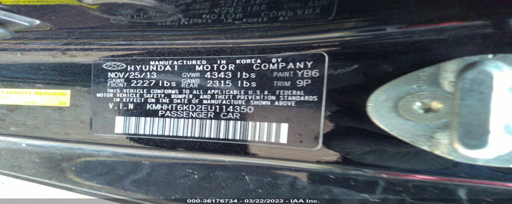 KMHHT6KD2EU114350 2014 HYUNDAI GENESIS COUPE photo no. 9