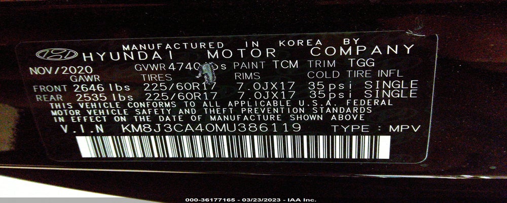 KM8J3CA40MU386119 2021 HYUNDAI TUCSON photo no. 9