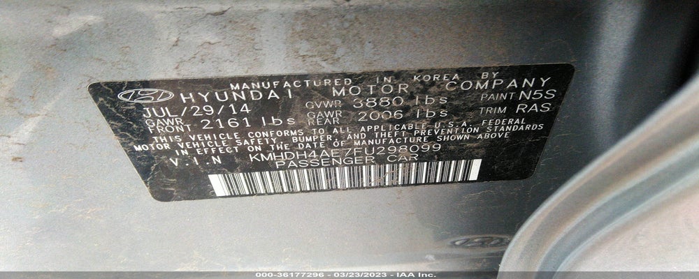 KMHDH4AE7FU298099 2015 HYUNDAI ELANTRA photo no. 9