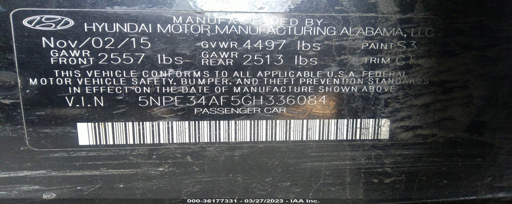 5NPE34AF5GH336084 2016 HYUNDAI SONATA photo no. 9