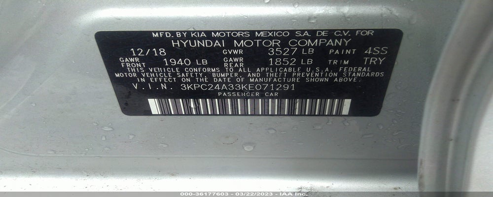 3KPC24A33KE071291 2019 HYUNDAI ACCENT photo no. 9