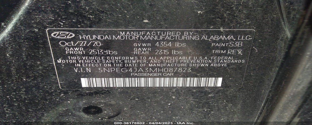 5NPEG4JA3MH087823 2021 HYUNDAI SONATA photo no. 9