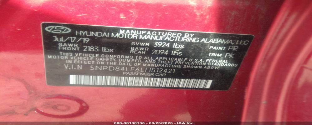 5NPD84LF6LH512421 2020 HYUNDAI ELANTRA photo no. 9