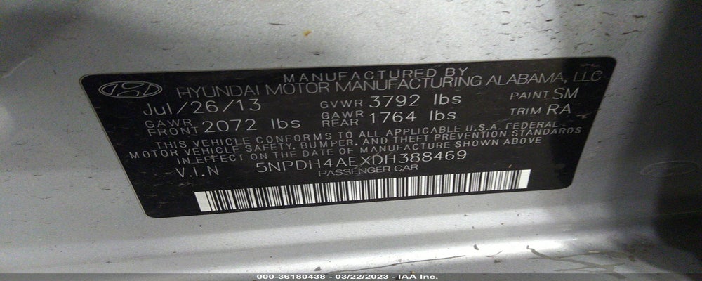 5NPDH4AEXDH388469 2013 HYUNDAI ELANTRA photo no. 9