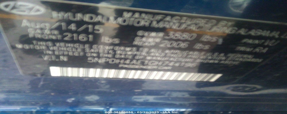 5NPDH4AE1GH744196 2016 HYUNDAI ELANTRA photo no. 9