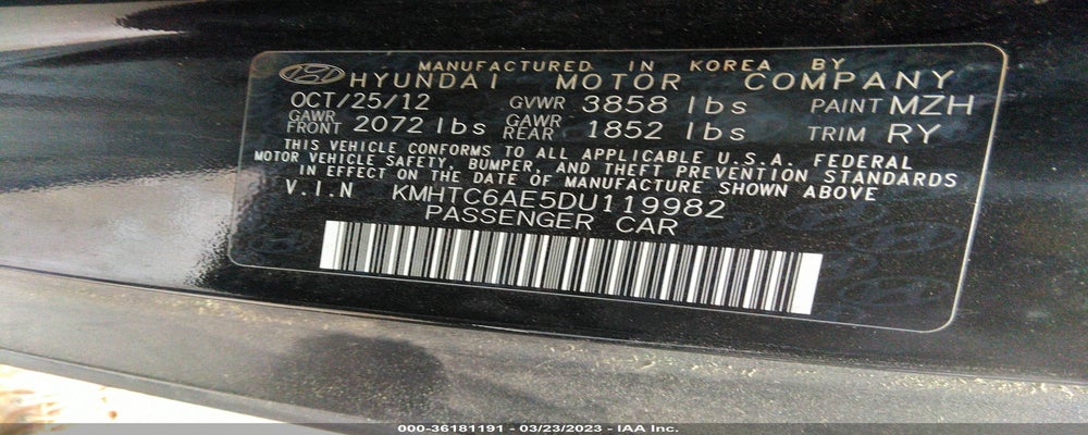 KMHTC6AE5DU119982 2013 HYUNDAI VELOSTER photo no. 9