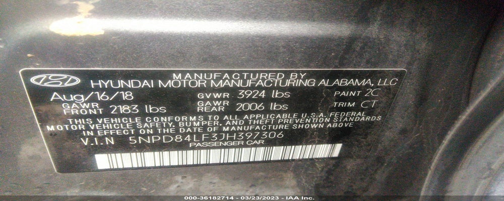 5NPD84LF3JH397306 2018 HYUNDAI ELANTRA photo no. 9