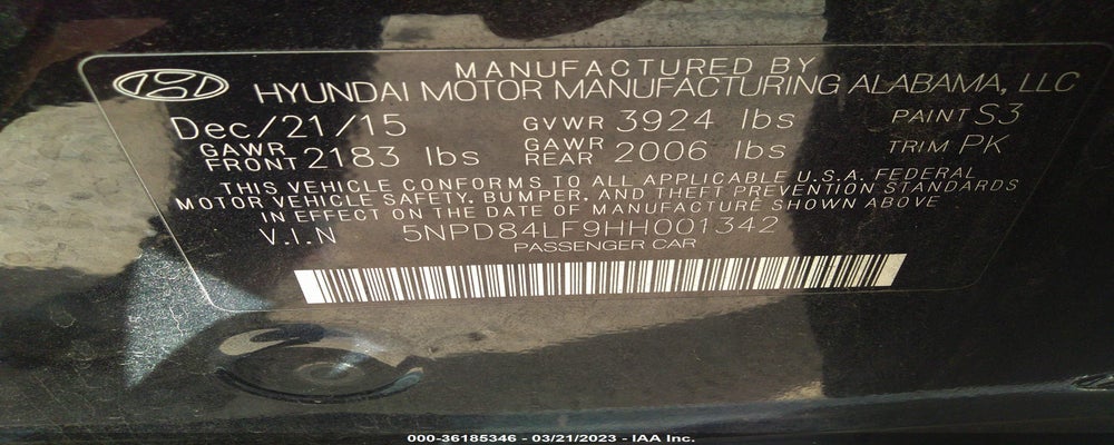 5NPD84LF9HH001342 2017 HYUNDAI ELANTRA photo no. 9