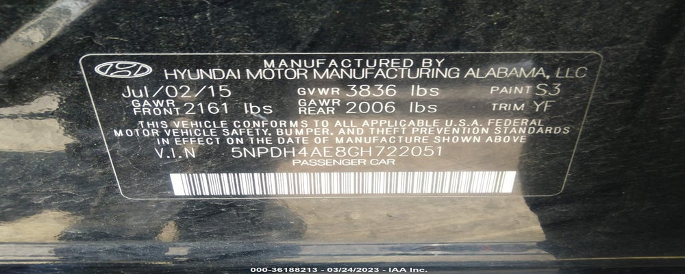 5NPDH4AE8GH722051 2016 HYUNDAI ELANTRA photo no. 9
