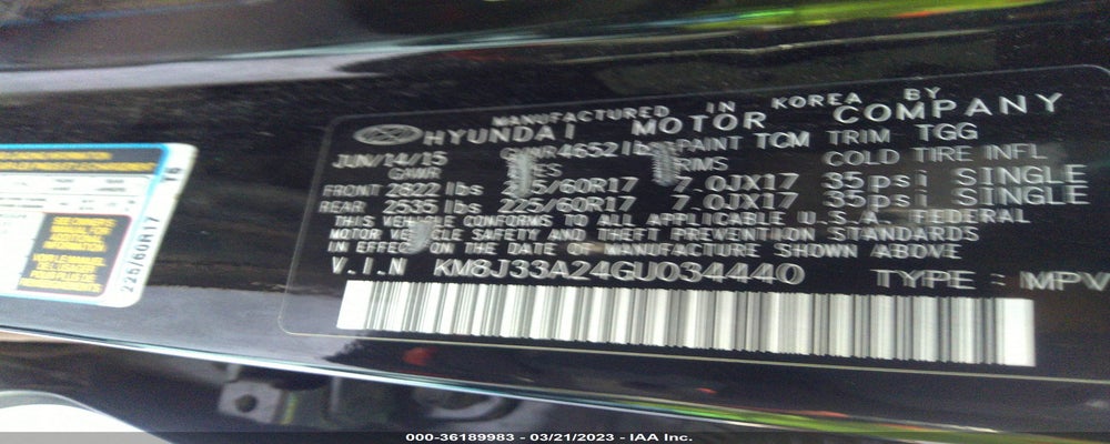 KM8J33A24GU034440 2016 HYUNDAI TUCSON photo no. 9