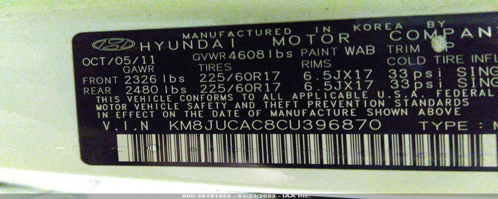 KM8JUCAC8CU396870 2012 HYUNDAI TUCSON photo no. 9