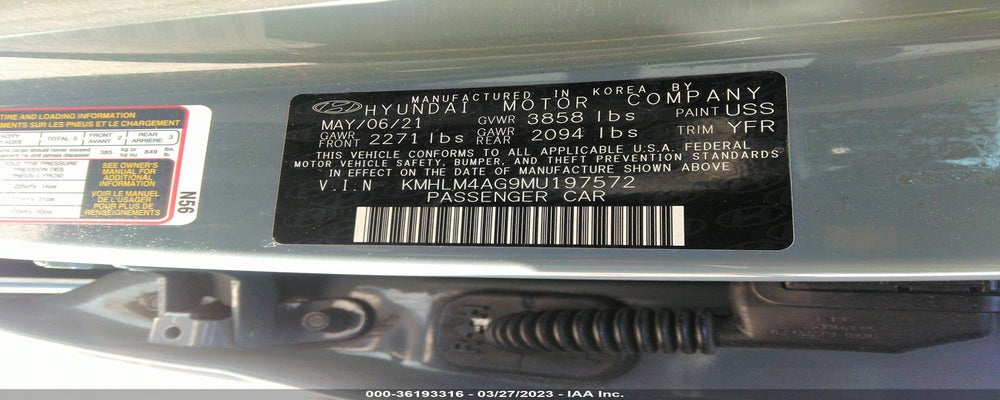 KMHLM4AG9MU197572 2021 HYUNDAI ELANTRA photo no. 9