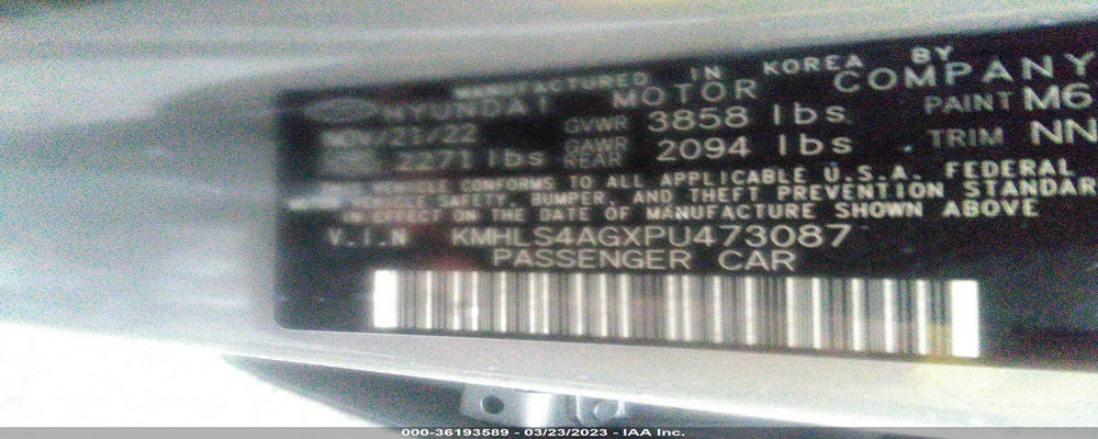 KMHLS4AGXPU473087 2023 HYUNDAI ELANTRA photo no. 9