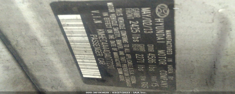 KMHEC4A44DA077231 2013 HYUNDAI SONATA HYBRID photo no. 9