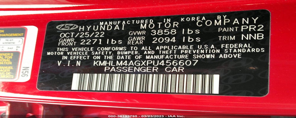 KMHLM4AGXPU456607 2023 HYUNDAI ELANTRA photo no. 9
