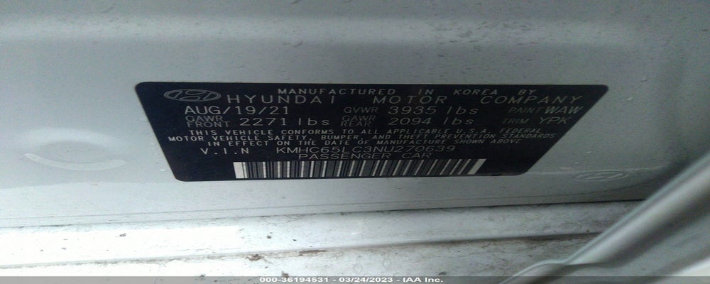 KMHC65LC3NU270639 2022 HYUNDAI IONIQ HYBRID photo no. 9