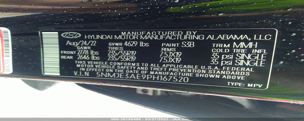 5NMJE3AE9PH167520 2023 HYUNDAI TUCSON photo no. 9