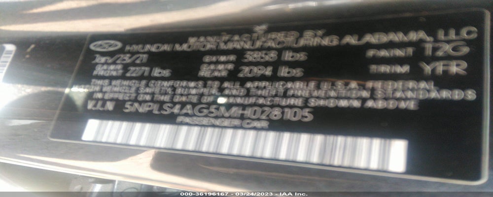 5NPLS4AG5MH028105 2021 HYUNDAI ELANTRA photo no. 9