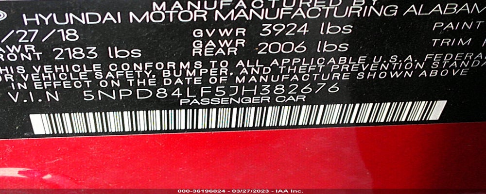 5NPD84LF5JH382676 2018 HYUNDAI ELANTRA photo no. 9