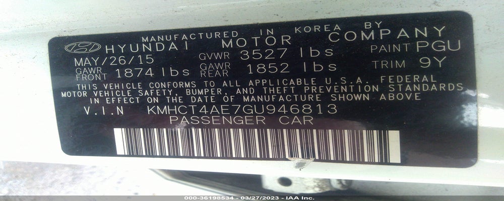 KMHCT4AE7GU946813 2016 HYUNDAI ACCENT photo no. 9