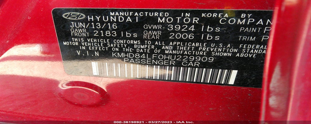 KMHD84LF0HU229909 2017 HYUNDAI ELANTRA photo no. 9