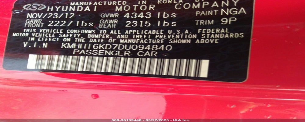KMHHT6KD7DU094840 2013 HYUNDAI GENESIS COUPE photo no. 9