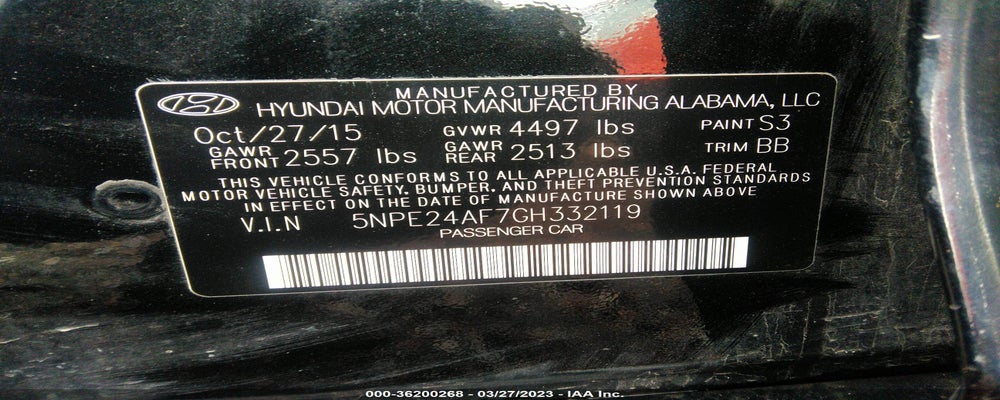 5NPE24AF7GH332119 2016 HYUNDAI SONATA photo no. 9