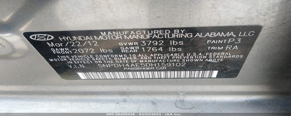 5NPDH4AE5DH159102 2013 HYUNDAI ELANTRA photo no. 9