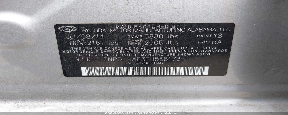 5NPDH4AE3FH558173 2015 HYUNDAI ELANTRA photo no. 9