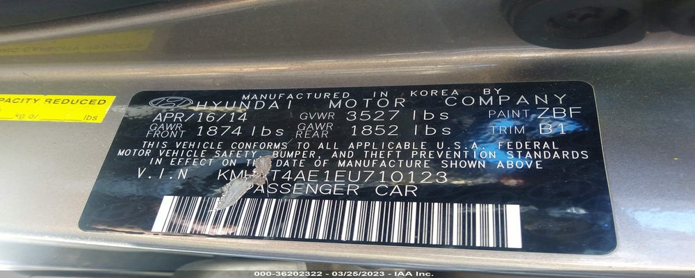 KMHCT4AE1EU710123 2014 HYUNDAI ACCENT photo no. 9