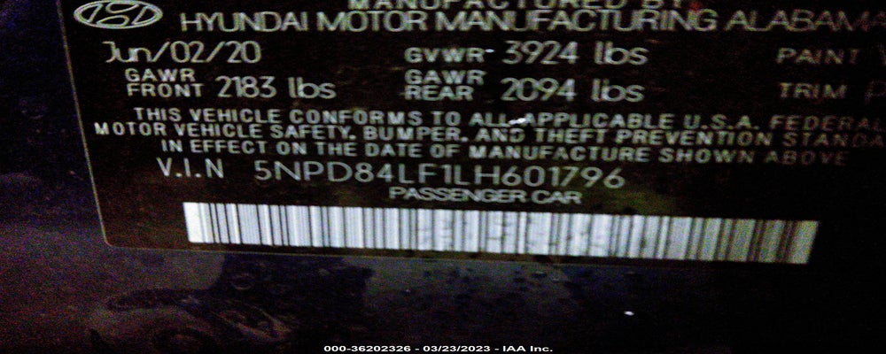 5NPD84LF1LH601796 2020 HYUNDAI ELANTRA photo no. 9