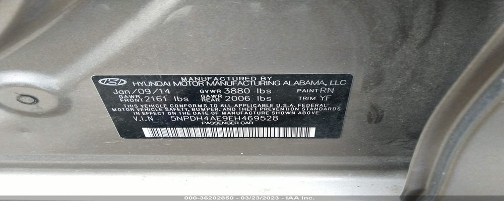 5NPDH4AE9EH469528 2014 HYUNDAI ELANTRA photo no. 9