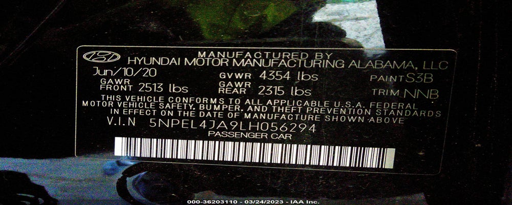 5NPEL4JA9LH056294 2020 HYUNDAI SONATA photo no. 9