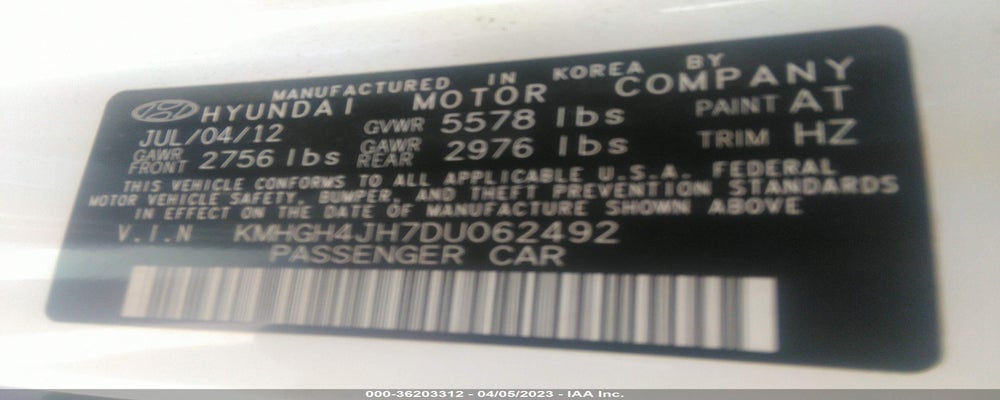 KMHGH4JH7DU062492 2013 HYUNDAI EQUUS photo no. 9