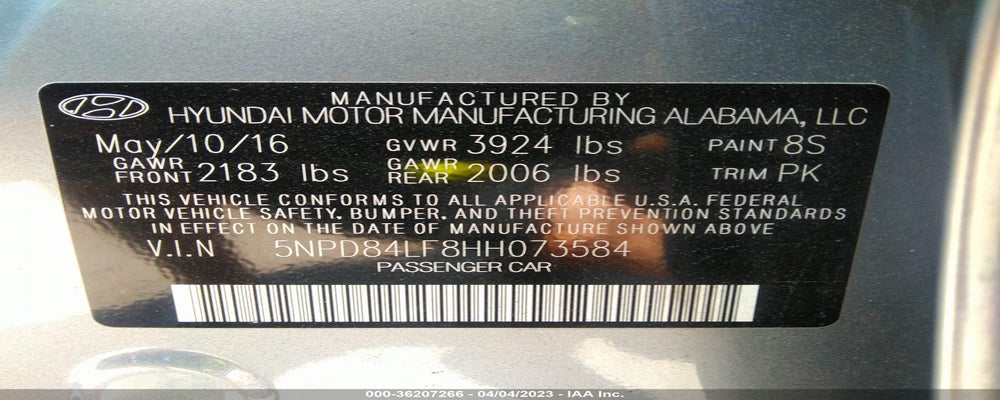5NPD84LF8HH073584 2017 HYUNDAI ELANTRA photo no. 9
