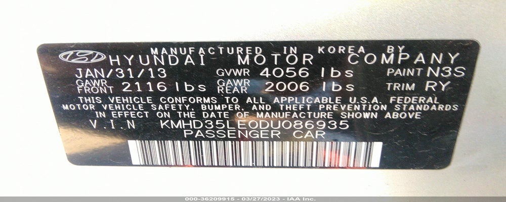 KMHD35LE0DU086935 2013 HYUNDAI ELANTRA GT photo no. 9