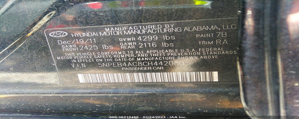 5NPEB4AC8CH442080 2012 HYUNDAI SONATA photo no. 9
