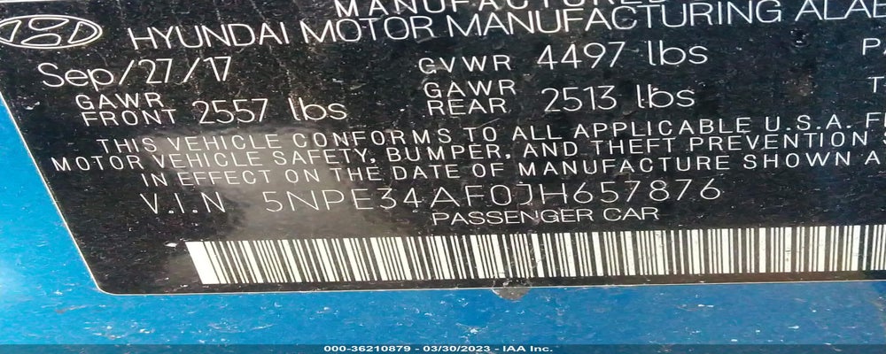 5NPE34AF0JH657876 2018 HYUNDAI SONATA photo no. 9