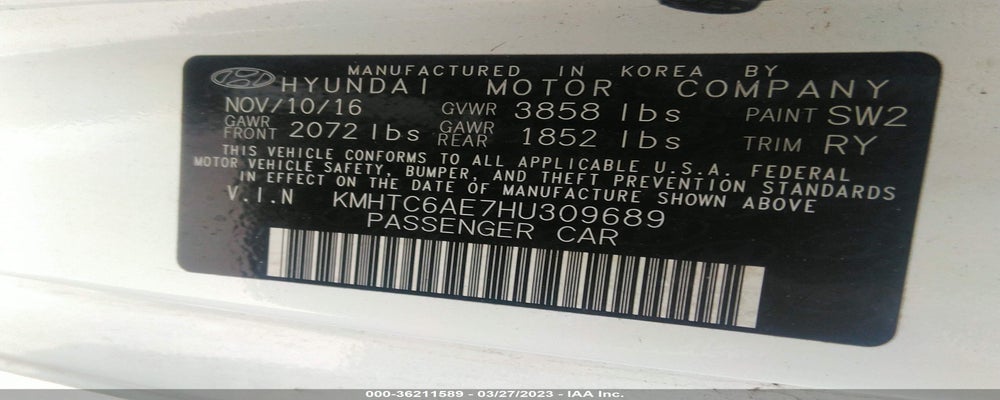 KMHTC6AE7HU309689 2017 HYUNDAI VELOSTER photo no. 9