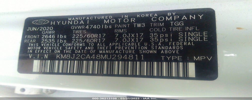 KM8J2CA48MU294811 2021 HYUNDAI TUCSON photo no. 9