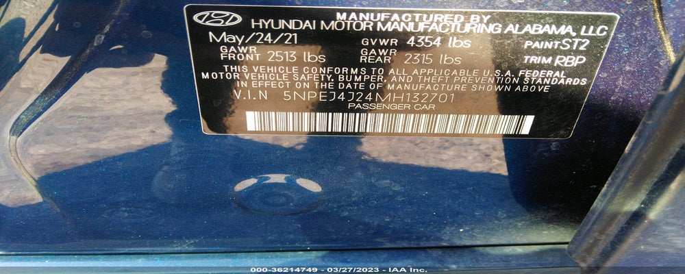 5NPEJ4J24MH132701 2021 HYUNDAI SONATA photo no. 9
