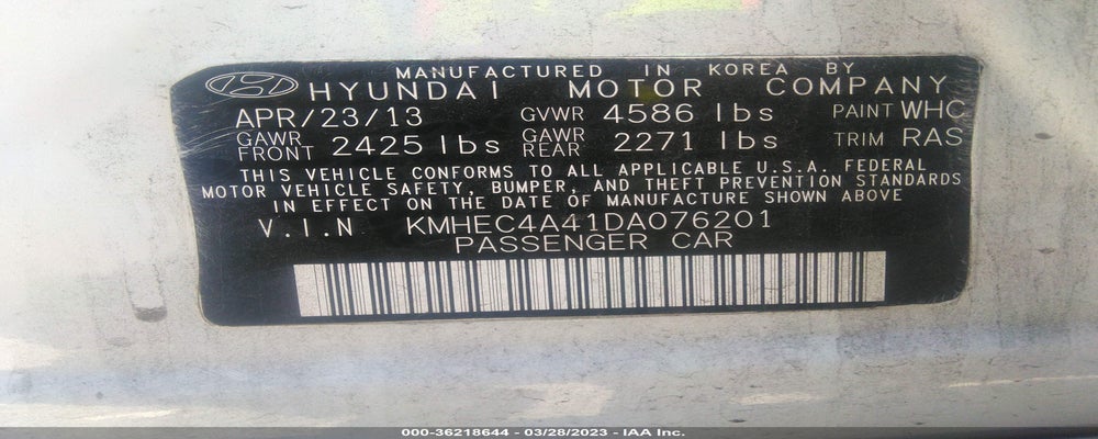 KMHEC4A41DA076201 2013 HYUNDAI SONATA photo no. 9