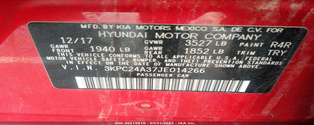 3KPC24A37JE014266 2018 HYUNDAI ACCENT photo no. 9