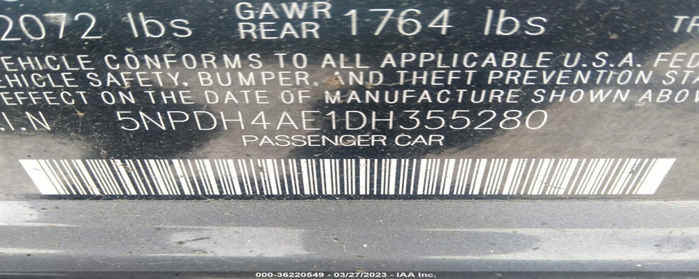 5NPDH4AE1DH355280 2013 HYUNDAI ELANTRA photo no. 9