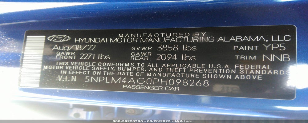 5NPLM4AG0PH098268 2023 HYUNDAI ELANTRA photo no. 9