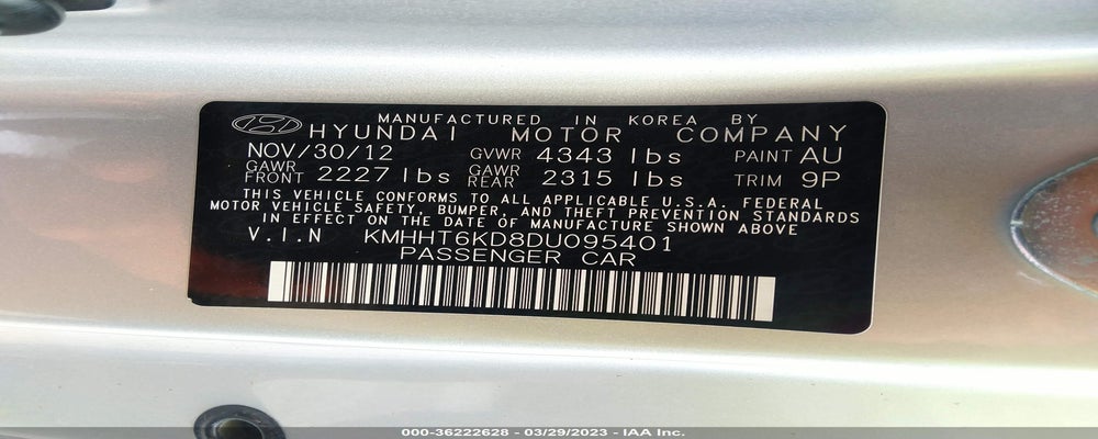 KMHHT6KD8DU095401 2013 HYUNDAI GENESIS COUPE photo no. 9